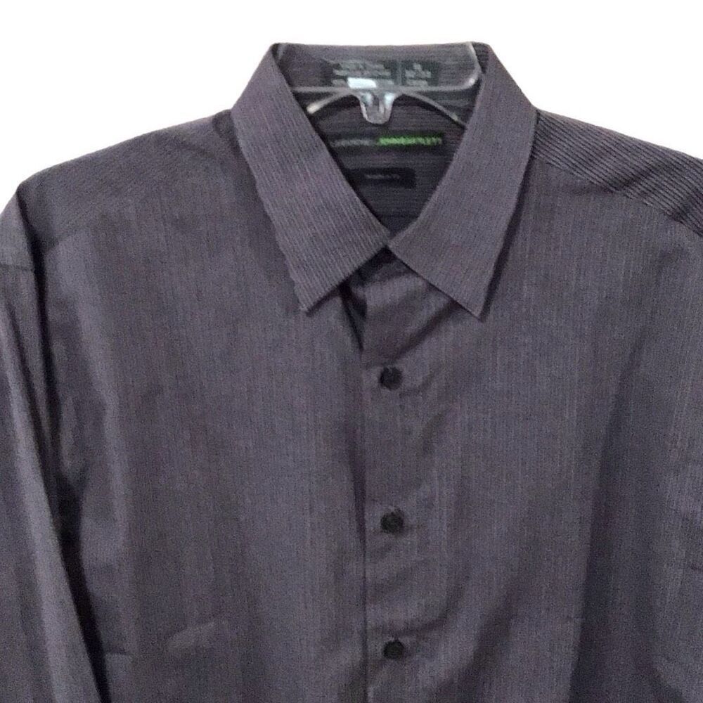 Men’s Shirt, Tattersall Mens Shirt, size 16 34/35, blue and white check, long sl